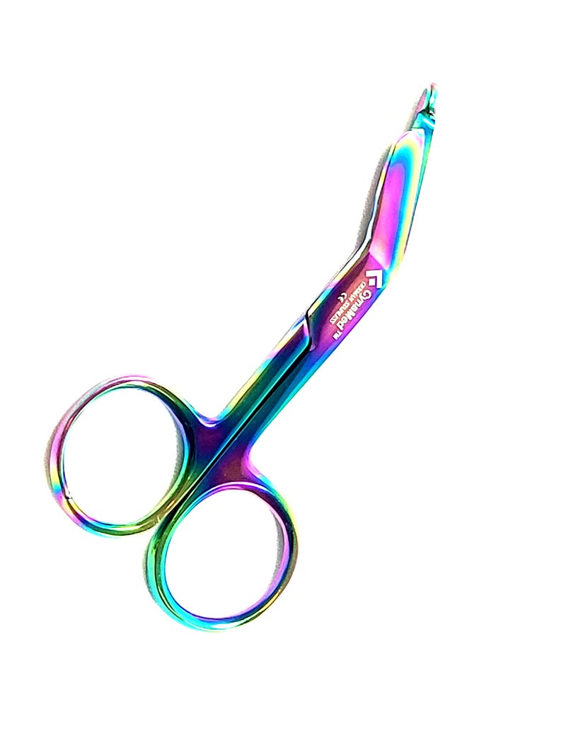 CYNAMED German 1 Lister Bandage Nurse Scissors 3.5 Inch Multi Titanium Color Rainbow Cynamed - Image 5